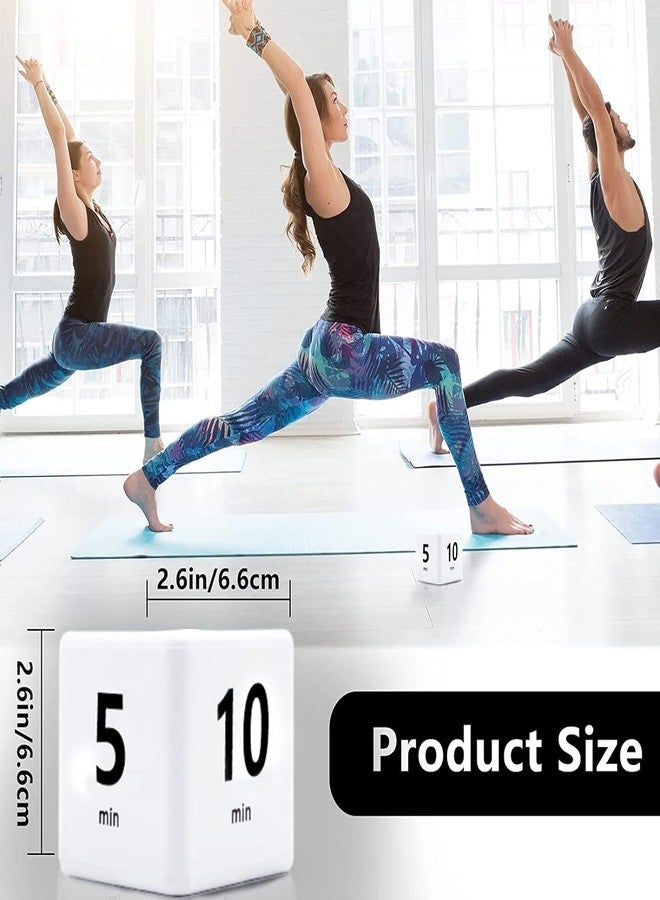 Potency Portable Mini Flip Gravity Sensor White Kitchen & Workout Timer - Pre Set (1/3/5/10 Min) - Image 4